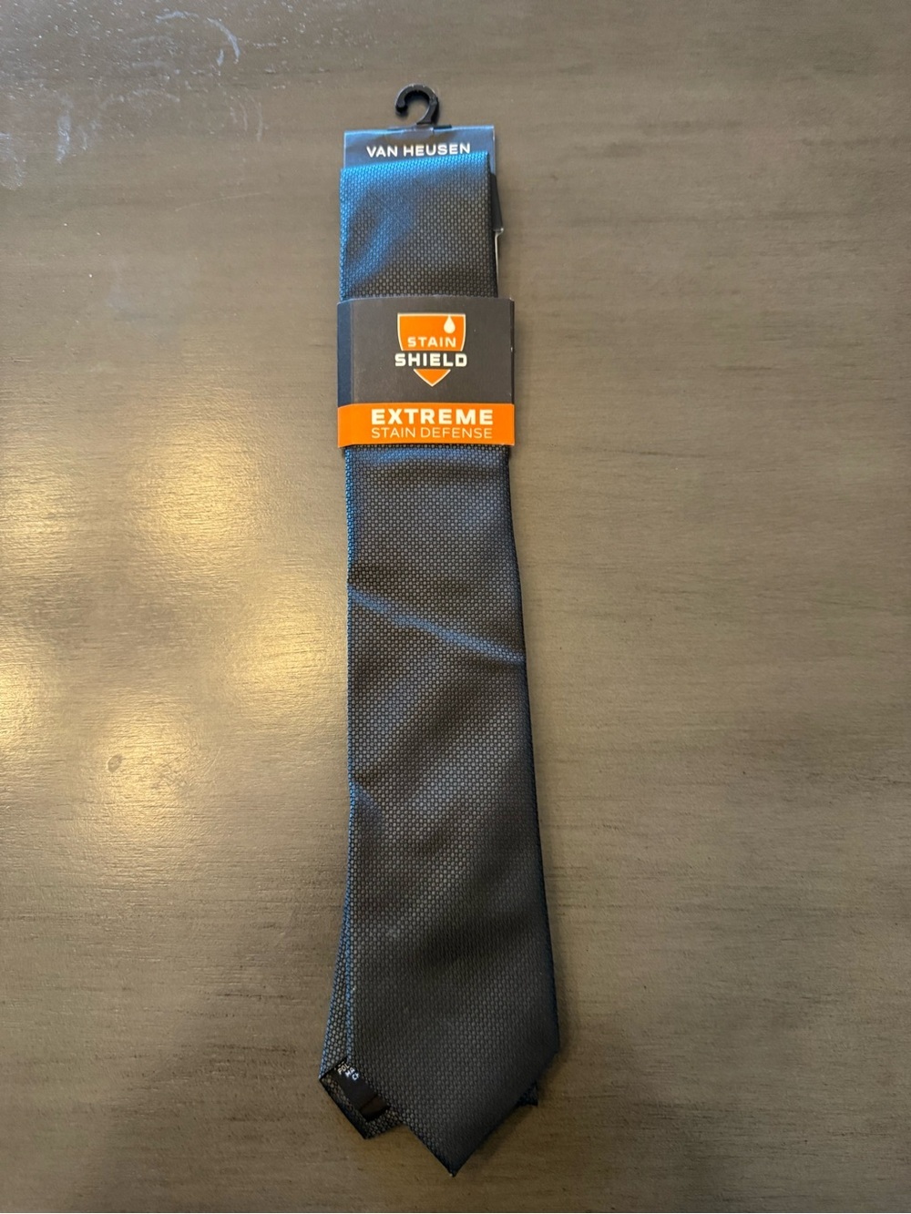 Van Heusen Black Microdot Stain Shield Tie